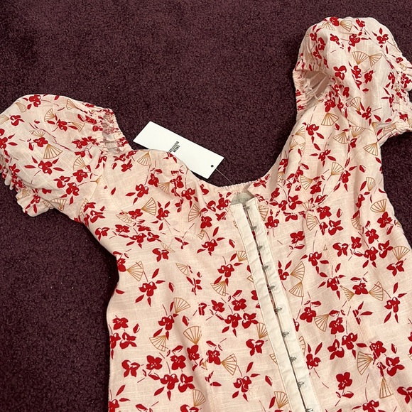 NWT Urban Outfitters Pink Floral Dress - Picture 7 of 10